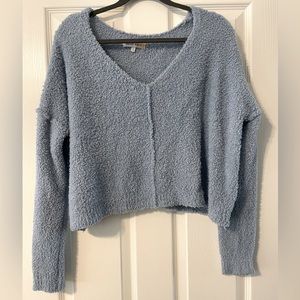 Soft Blue Cropped Sweater